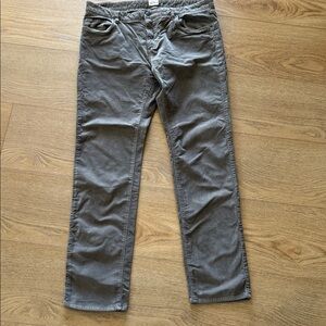 Faherty Gray Corduroy Men's Pants